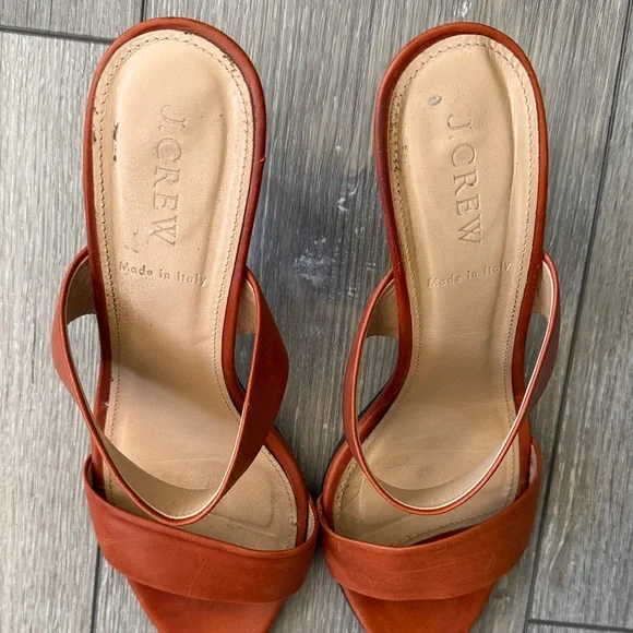 J. Crew Lena Two-Strap Heeled Slides - Picture 4 of 13